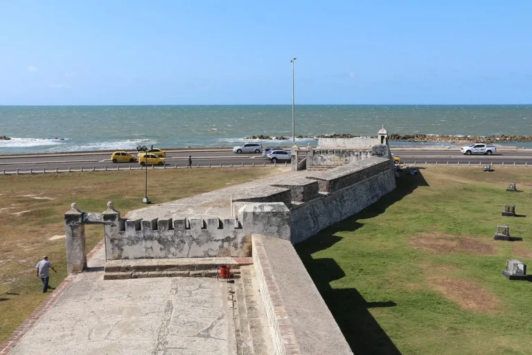 Muralhas do centro histórico de Cartagena das Índias, na Colômbia